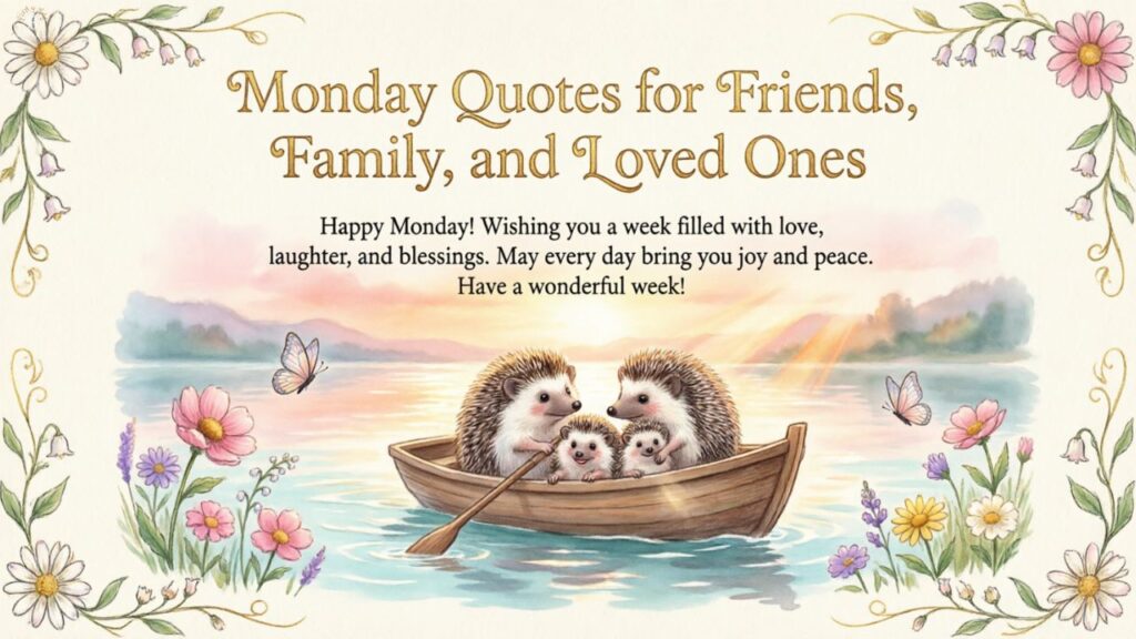 Monday Quotes for Friends, Family, and Loved Ones
