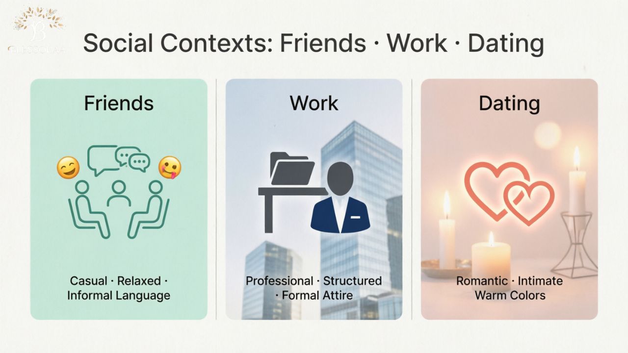 Context Differences in Friends, Work, and Dating