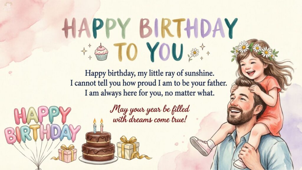 Birthday Wishes for Daughter From Dad