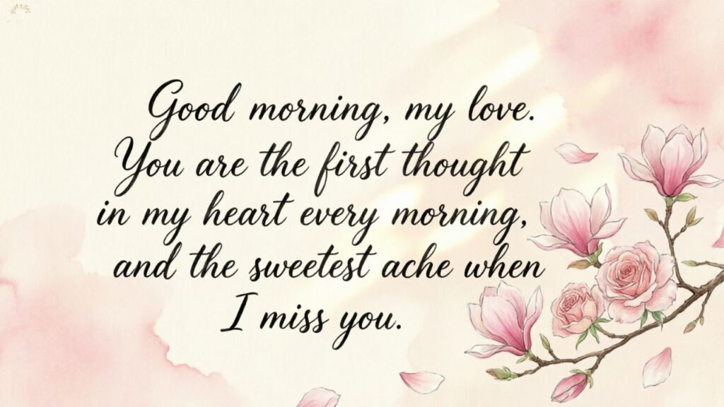 Good Morning Messages for Him When You Miss Him